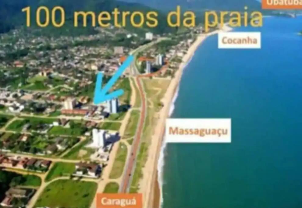 100Mts Da Praia Com Churrasqueira, Piscina E Wi-Fi คารากัวตาตูบา ภายนอก รูปภาพ
